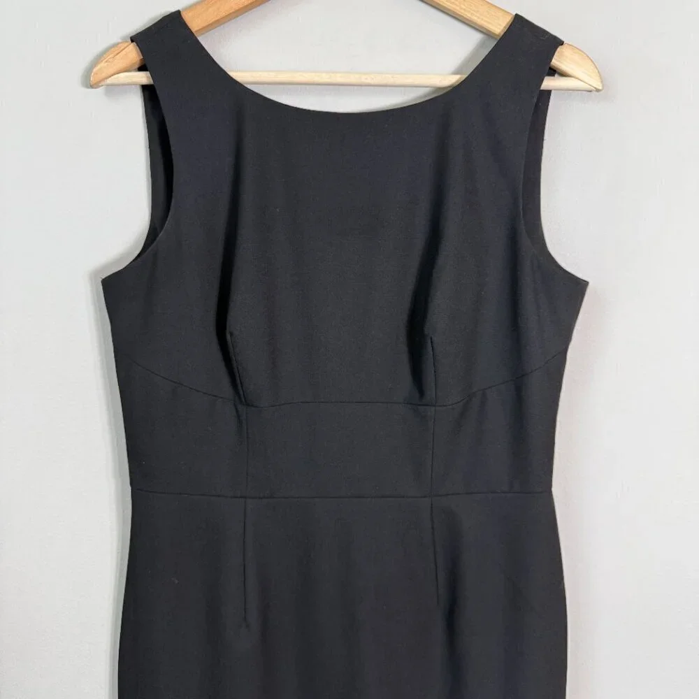 Banana Republic Sleeveless Sheath Dress Women's 6 Black Career Professional LBD